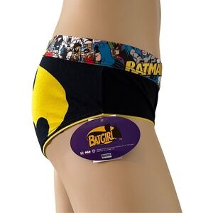 BATGIRL Panty Underwear Brief Graphic DC Comic Action Hero Cotton Blend Tagless